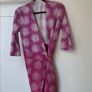 Another front tie Diane V Furst dress. Purple!